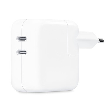 Apple Adaptateur secteur double port USB-C 35W Adaptateur secteur Apple pour iPhone / iPad / MacBook Air
