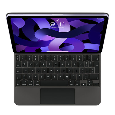 Apple Magic Keyboard iPad Pro 11" Noir/UK (MXQT2Z/A) Étui-clavier avec touches plates rétro-éclairées, trackpad et port USB-C pour iPad Pro 11" (3e Gen) et iPad Air (5e Gen) (QWERTY, Anglais international)