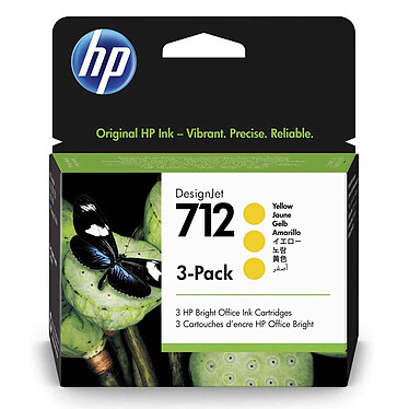 HP 712 3-Pack (3ED79A) - Yellow