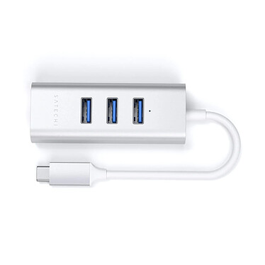 Review SATECHI 2-in-1 USB-C Hub with 3 USB 3.0 + Ethernet Ports (Silver)