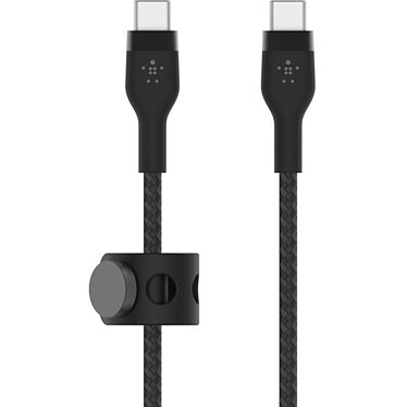 Belkin Boost Charge Pro Flex Câble silicone tressé USB-C vers USB-C (Noir) - 2 m