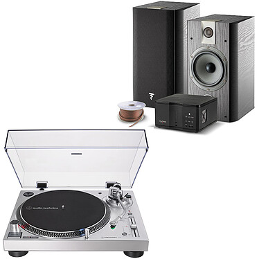 Audio-Technica AT-LP120XUSB Silver + Focal My Focal System