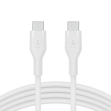 Avis Belkin Boost Charge Flex Câble silicone USB-C vers USB-C (Blanc) - 2 m