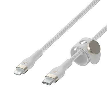 Belkin Boost Charge Pro Flex Câble USB-C vers Lightning (blanc) - 2 m pas cher