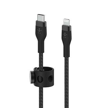 Cable USB-C a Lightning Belkin Boost Charge Pro Flex (negro) - 3 m