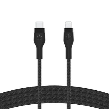 Avis Belkin Boost Charge Pro Flex Câble USB-C vers Lightning (noir) - 3 m