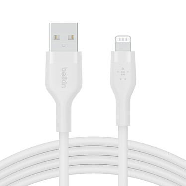Review Belkin Boost Charge Flex Silicone USB-A to Lightning Cable (white) - 1 m