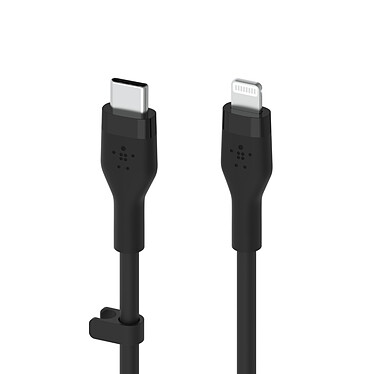 Belkin Boost Charge Flex Cavo USB-C-Lightning in silicone (nero) - 2 m