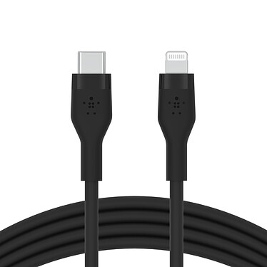 Avis Belkin Boost Charge Flex Câble silicone USB-C vers Lightning (noir) - 1 m