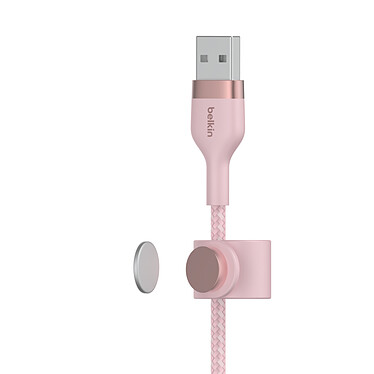 Comprar Cable Belkin Boost Charge Pro Flex de silicona trenzada de USB-A a Lightning (rosa) - 1m