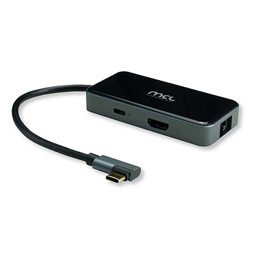 MCL Docking Station USB-C a HDMI 4K 30Hz, Hub 3x puertos USB-A 3.0 + 1x puerto USB-C Power Delivery 100W + 1x puerto Gigabit Ethernet