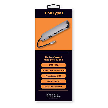 Acheter MCL Station d'accueil USB-C multi-ports 10-en-1 HDMI/VGA