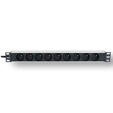 MCL Rack-mounted power strip with 9 sockets + 16A earth