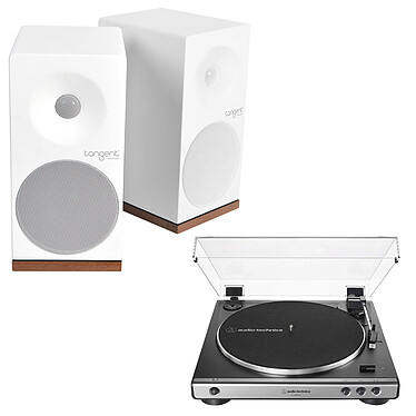 Audio-Technica AT-LP60XUSB Grey + Tangent Spectrum X5 BT Phono White