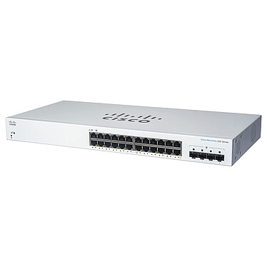 Cisco CBS220-24T-4G Switch web manageable niveau 2 24 ports 10/100/1000 Mbps + 4 logements SFP 1 Gbps