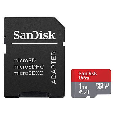 SanDisk Ultra microSD UHS-I U1 1Tb 150MB/s + Adattatore SD