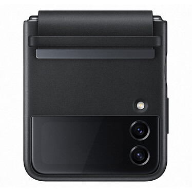 Acheter Samsung Coque Cuir Design Noir Galaxy Z Flip 4