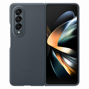 Samsung Galaxy Z Fold 4 Leather Case Charcoal