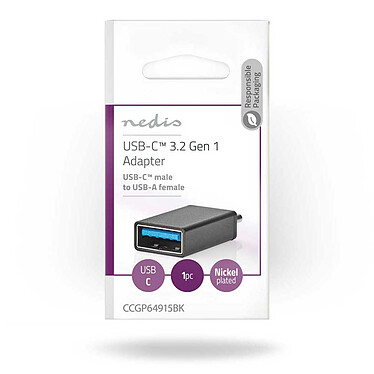 Adaptador USB 3.0 USB-C a USB-A de Nedis a bajo precio