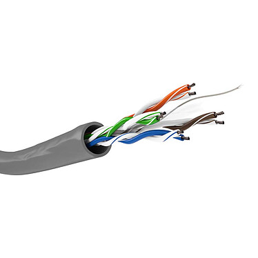 Goobay Cat 6 U/UTP 100 m network cable (Grey)