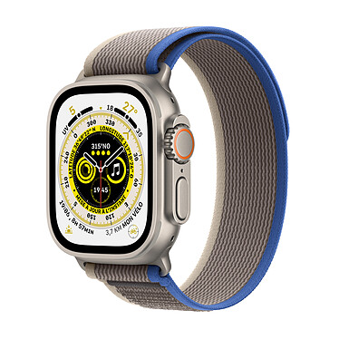 Apple Watch Ultra GPS + Cellular Titanio Blu Grigio Trail Loop 49 mm - M/L