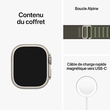 Apple Watch Ultra GPS + Cellular Titanium Green Alpine Loop 49 mm - S economico