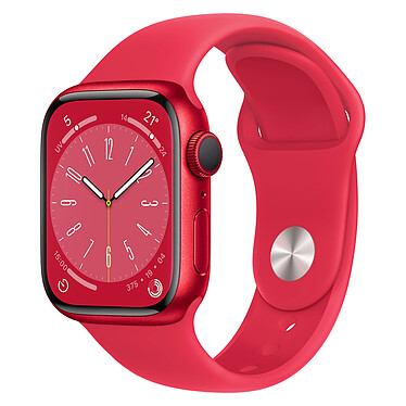 Apple Watch Series 8 GPS in alluminio (PRODUCT)RED Sport Band 41 mm