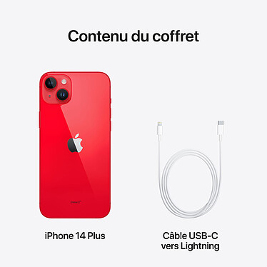 Apple iPhone 14 Plus 256 Go (PRODUCT)RED · Reconditionné pas cher