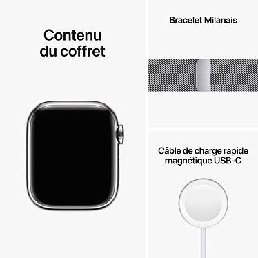 Apple Watch Series 8 GPS + Celular Correa milanesa de acero inoxidable de 41 mm a bajo precio