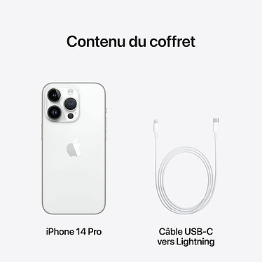 Apple iPhone 14 Pro 512 Go Argent · Reconditionné pas cher