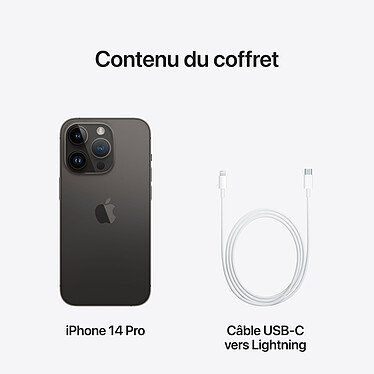 Apple iPhone 14 Pro 256 Go Noir Sidéral pas cher