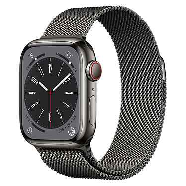 Apple Watch Series 8 GPS + Cellular Stainless Steel Graphite 41mm Milanese Loop
