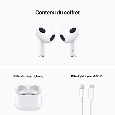 Apple AirPods 3 - Boîtier charge Lightning pas cher