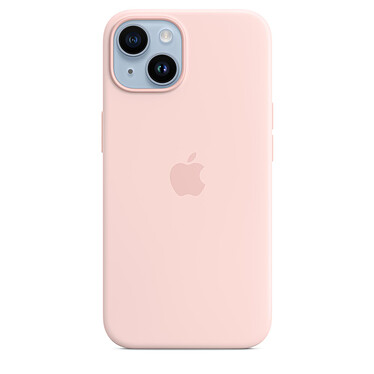 Funda de silicona Apple con MagSafe Rosa caliza para iPhone 14
