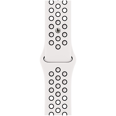 Apple Bracelet Sport Nike Blanc polaire/Noir 41 mm - Regular