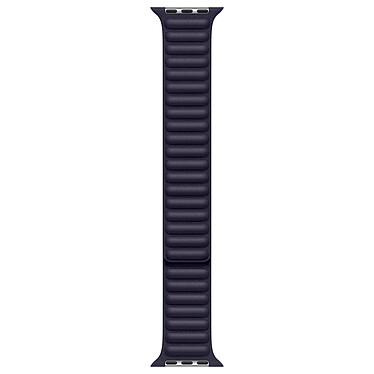 Apple Bracelet à maillons cuir 45 mm Encre violette - S/M