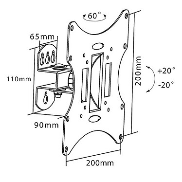 cheap Goobay Tilt Wall Mount S for 23" to 42" TVs