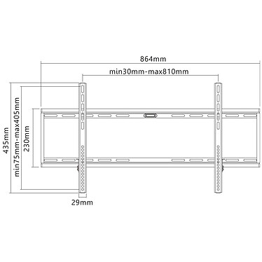 Goobay Fixed Wall Mount XL pour TV de 43" à 100" pas cher