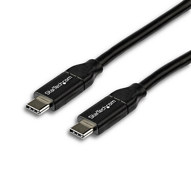 StarTech.com 2m USB-C to USB-C Cable with 5A Power Delivery - USB 2.0 - Black
