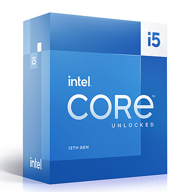 Intel Core i5-13600K (3.5 GHz / 5.1 GHz) Processeur 14-Core (6 Performance-Cores + 8 Efficient-Cores) 20-Threads Socket 1700 Cache L3 24 Mo Intel UHD Graphics 770 0.010 micron (version boîte sans ventilateur - garantie Intel 3 ans)