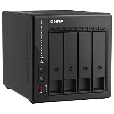 QNAP TS-453E-8G Serveur NAS 4 baies - 8 Go RAM - Intel Celeron J6412 - LAN 2.5 GbE (sans disque dur)