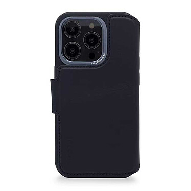DECODED Etui folio détachable en cuir pour iPhone 14 Pro Bleu marine