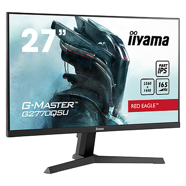 iiyama 27" LED - G-Master G2770QSU-B1 Red Eagle 2560 x 1440 pixels - 0.5 ms (MPRT) - 16/9 - Dalle Fast IPS - HDR400 - 165 Hz - FreeSync Premium Pro - HDMI/DisplayPort - Noir