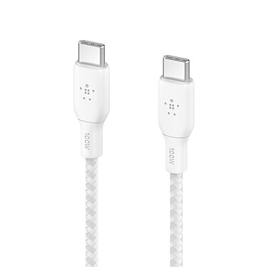 Avis Belkin Câble USB-C Renforcé 100 W 3 m (Blanc)
