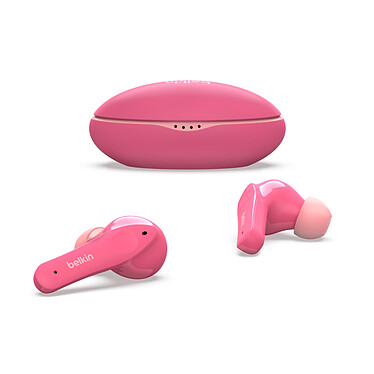 Review Belkin SOUNDFORM Nano - Earbuds for Kids - 85dB Limit for Ear Protection (Pink)
