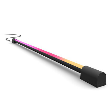 Philips Hue Play Gradient Light Tube Compact (Noir) Bande LED multicolore et synchronisée pour TV 40-55"
