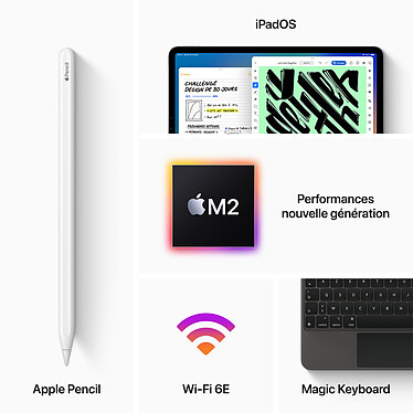 Acheter Apple iPad Pro (2022) 12.9 pouces 1 To Wi-Fi Gris Sidéral
