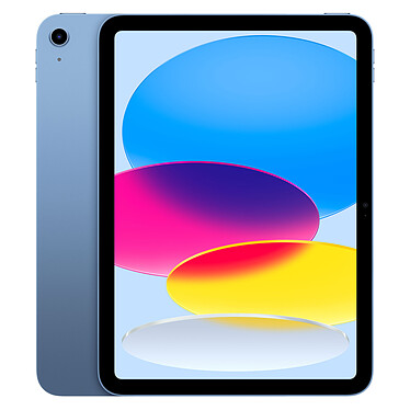 Apple iPad (2022) 256 Go Wi-Fi Bleu Tablette Internet - Apple A14 Bionic - eMMC 256 Go - Écran Liquid Retina LED 10.9" - Wi-Fi AX / Bluetooth 5.2 - Webcam - Touch ID - USB-C - iPadOS 16