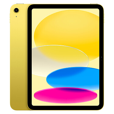 Apple iPad (2022) 256 Go Wi-Fi Jaune Tablette Internet - Apple A14 Bionic - eMMC 256 Go - Écran Liquid Retina LED 10.9" - Wi-Fi AX / Bluetooth 5.2 - Webcam - Touch ID - USB-C - iPadOS 16
