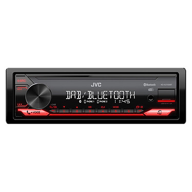 JVC KD-X272DBT Radio de coche 1DIN - 4 x 50 vatios - FM/DAB+ - Bluetooth 4.2 - USB/AUX - Compatible con Spotify